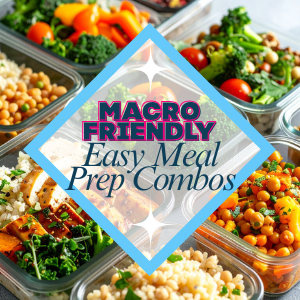 Easy Macro-Friendly meal prep combos to make your life and macro count a little easier to balance