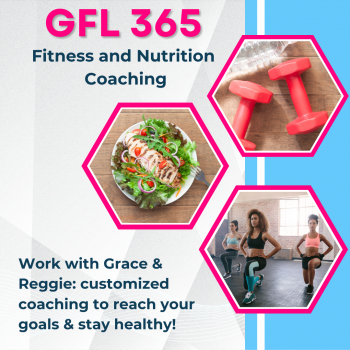 Work with Grace & Reggie: customized coaching to reach your goals & stay healthy!